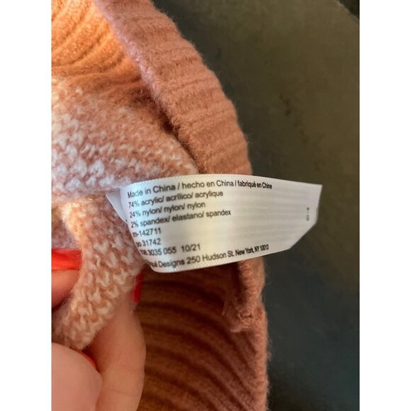 Eloquii NWT Brown White Squared Shoulder Crew Neck Pullover Sweater Sz 14 - Picture 8 of 12